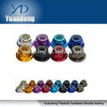 M6 aluminum colored flange lock nut